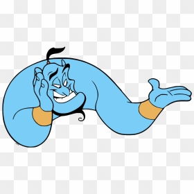 Aladdin Genie Face Clipart, HD Png Download - genie png