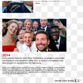 Slide Show Overlay, Hd Png Download - Ellen\'s Oscar Selfie, Transparent Png - ellen degeneres png
