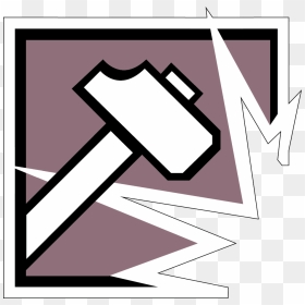 Sledge Icon Pic - Rainbow Six Siege Sledge Logo, HD Png Download - sledgehammer png