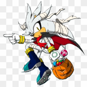 Silver The Hedgehog Halloween, HD Png Download - silver the hedgehog png
