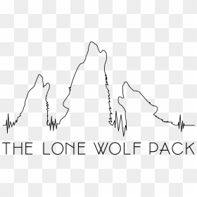 The Lone Wolf Pack-01 4961x V=1525894201 - Line Art, HD Png Download - wolf pack png