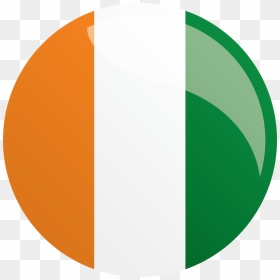 Ivory Coast Flag Png Transparent Images - Cote D Ivoire Flag Round, Png Download - 64x64 png