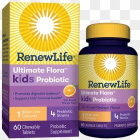Renew Life Probiotics, HD Png Download - uf png