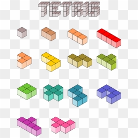 Square,angle,wooden Block - Tetris 3d Bricks, HD Png Download - minecraft blocks png