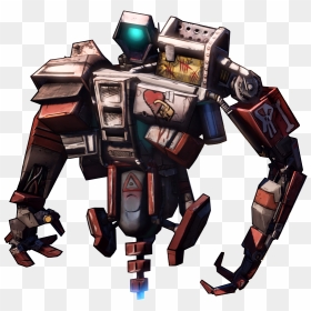 Borderlands 2 Mechromancer Robot, HD Png Download - claptrap png
