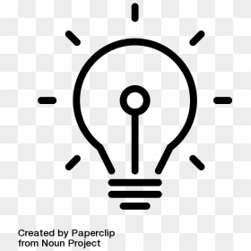 Lighbulb Graphic, Created By Paperclip From Noun Project - Portable Network Graphics, HD Png Download - lita png
