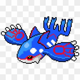 Shiny Kyogre Pixel Art, HD Png Download - vhv