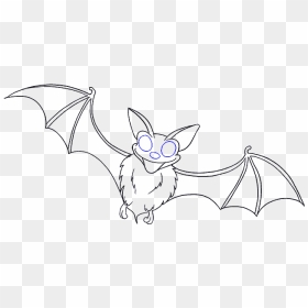 How To Draw Bat - Bat Wings Drawing Easy, HD Png Download - bat wings png