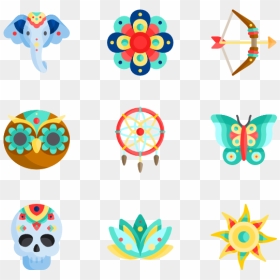 Boho Icons Png, Transparent Png - boho png