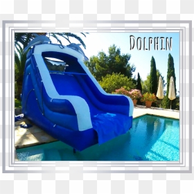 The "dolphin - Inflatable, HD Png Download - water slide png