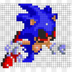 Transparent Sonic - Exe Png - Original) - Sonic Exe - Sonic Exe Pixel Art Minecraft, Png Download - sonic sprite png