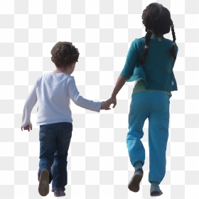 Children Holding Hands And - Children People Png, Transparent Png - kid playing png