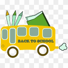 School Back Education Cartoon Bus Border Free - Back To School Clipart, HD Png Download - magic school bus png