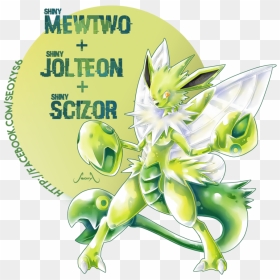 Shiny Mewtwo X Shiny Jolteon X Shiny Scizor By Seoxys6 - Pokemon Go Shiny Scizor, HD Png Download - scizor png