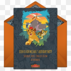 Lion King Invitation Png, Transparent Png - lion guard png