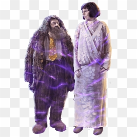 Hagrid And Madame Maxime In Their Yule Ball Outfits - Harry Potter Bal De Noel, HD Png Download - hagrid png
