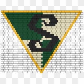 Harry Potter Slytherin Crest Kandana Bead Pattern - Hama Beads Harry Potter Hp, HD Png Download - slytherin crest png