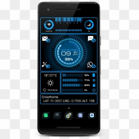 Kwgt Home Screen, HD Png Download - futuristic hud png