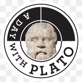 Adaywithplato Icon1onwhite - Circle, HD Png Download - plato png