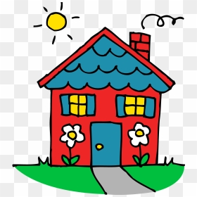 Damaged House Clipart Clip Art Free Damaged House - Kids With Home Cartoon, HD Png Download - damage png