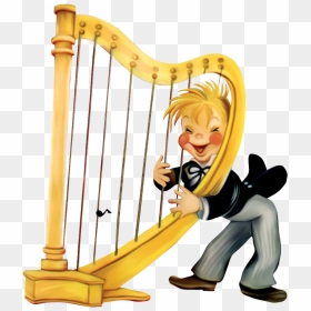 Harp Clipart Transparent - Harp Clipart, HD Png Download - kid playing png