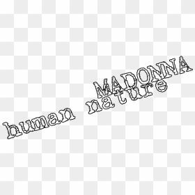 Human Nature Logo - Line Art, HD Png Download - madonna png