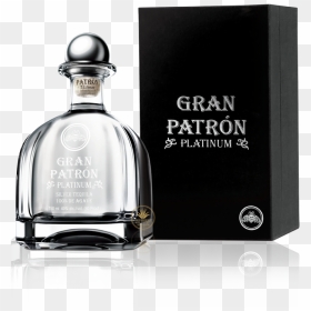 Gran Patron Platinum - Patron Platinum Tequila, HD Png Download - patron bottle png