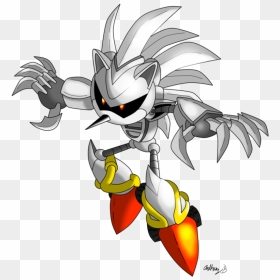 Robot Silver The Hedgehog , Png Download - Silver Sonic, Transparent Png - silver the hedgehog png