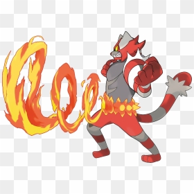 Shiny Incineroar Z-move - Incineroar Fire Belt, HD Png Download - incineroar png