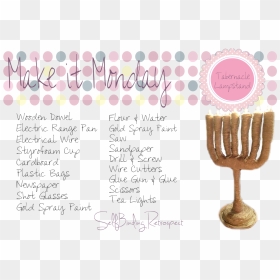 How To Make A Tabernacle Lampstand, Menorah, Diy - Thanksgiving, HD Png Download - diy png