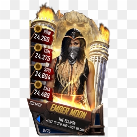 Ember Moon - Wwe Supercard Goliath Tier, HD Png Download - ember moon png