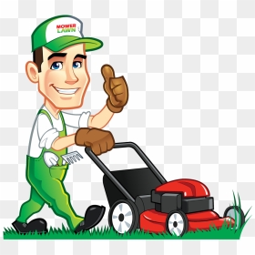 Man Mowing Lawn Png - Clip Art Cutting Grass, Transparent Png - lawn png