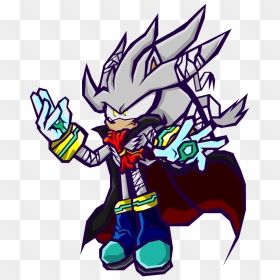 Curse Of The Cerberus On Twitter - Sonic Battle Silver, HD Png Download - silver the hedgehog png