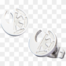 Rogue One Split Symbol Stud Earrings - Emblem, HD Png Download - star wars rogue one logo png