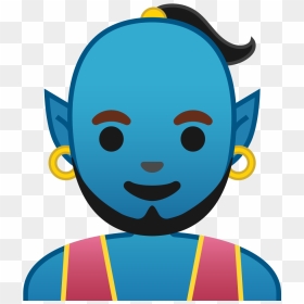 Man Genie Icon - Emoji, HD Png Download - genie png