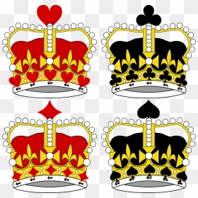 Vector Royal Crown Crowns King Royalty Royal - Playing Card King Crown, HD Png Download - queens crown png