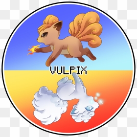 Vulpix/alolan Vulpix Note - Vulpix And Alolan Vulpix, HD Png Download - vulpix png
