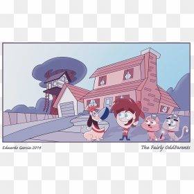 The Fairly Odd Parents - Fairly Oddparents House, HD Png Download - fairly odd parents png