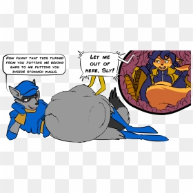 Cooper Trapping Method - Sly Cooper Vore Carmelita, HD Png Download - sly cooper png