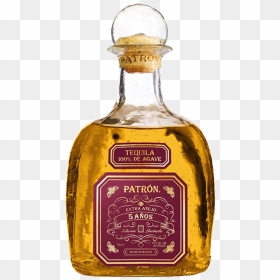 Patron Extra Anejo 5 Anos, HD Png Download - patron bottle png