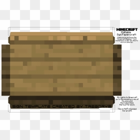 Minecraft Sign Png Vector Library - Wall Sign Minecraft, Transparent Png - minecraft sign png