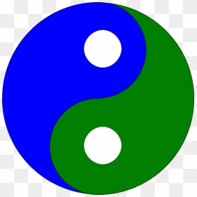 Yin Yang 17 Svg Clip Arts - Blue And Green Yin Yang, HD Png Download - ying yang png