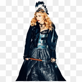 Madonna 2015 Terry Richardson , Png Download - Woman Leather 80s Fashion, Transparent Png - madonna png
