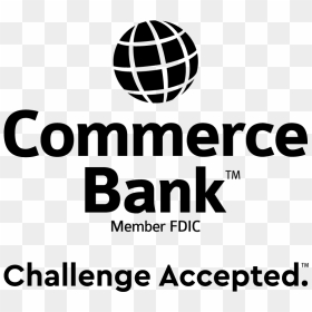 Commerce Bank White Logo, HD Png Download - fdic logo png