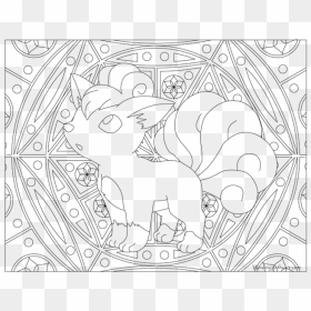 037 Vulpix Pokemon Coloring Page Â - Vulpix Pokemon Coloring Pages, HD Png Download - vulpix png