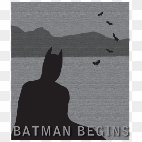 Minimalist Movie Poster Batman, HD Png Download - movie poster png