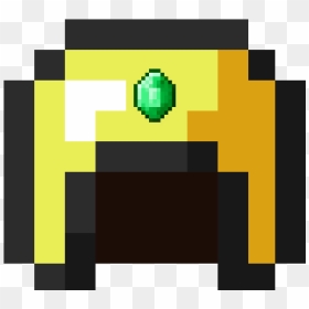 Gold Helmet Minecraft , Png Download - Small Yin Yang Pixel Art, Transparent Png - minecraft gold png