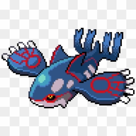 Pixel Art Pokemon , Png Download - Pokemon Kyogre Pixel Art, Transparent Png - kyogre png