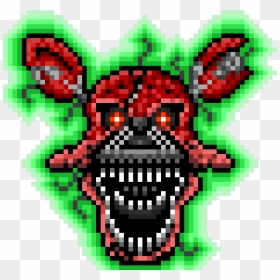Nightmare Foxy Png Transparent Images - Foxy Fnaf Pixel Art, Png Download - foxy png