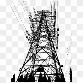 Powerlines In The Beijing Populated Areas - Icon For Transmission Lines, HD Png Download - power lines png
